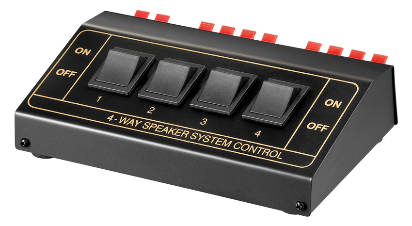 GOOBAY switch 4 σετ ηχείων 11934, έως 200W, μαύρο 3 GOOBAY switch 4 σετ ηχείων 11934, έως 200W, μαύρο