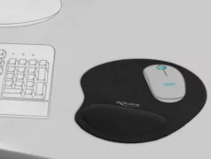 DELOCK mousepad 12040 με gel στήριγμα καρπού, 230 x 202mm, μαύρο 2
