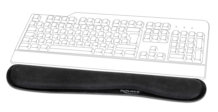DELOCK στήριγμα καρπού για πληκτρολόγιο/laptop 12558, 20x85x465mm, μαύρο 4 DELOCK στήριγμα καρπού για πληκτρολόγιο/laptop 12558, 20x85x465mm, μαύρο - Image 2