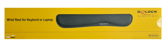 DELOCK στήριγμα καρπού για πληκτρολόγιο/laptop 12558, 20x85x465mm, μαύρο 5 DELOCK στήριγμα καρπού για πληκτρολόγιο/laptop 12558, 20x85x465mm, μαύρο - Image 3