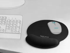 DELOCK Mousepad 12559 με στήριγμα καρπού, 252 x 227mm, μαύρο 3