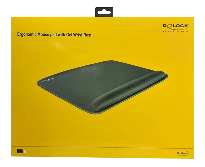 DELOCK mousepad για laptop με στήριγμα καρπού 12601, 320x420mm, μαύρο 6 DELOCK mousepad για laptop με στήριγμα καρπού 12601, 320x420mm, μαύρο - Image 4