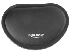DELOCK στήριγμα καρπού για ποντίκι 12602, 25x115x165mm, μαύρο 3