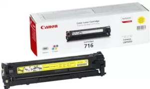 Canon 716 Γνήσιο Toner Laser Εκτυπωτή Κίτρινο 1500 Σελίδων 1977B002 1