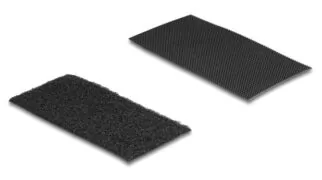 DELOCK αυτοκόλλητα τύπου Velcro 19105, 5x10cm, μαύρο, 10 ζεύγη 1 DELOCK αυτοκόλλητα τύπου Velcro 19105, 5x10cm, μαύρο, 10 ζεύγη