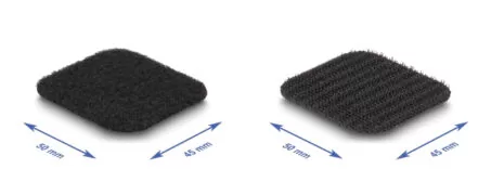 DELOCK αυτοκόλλητα τύπου Velcro 19106 σε ρολό 3m, 45x50mm, μαύρο 2