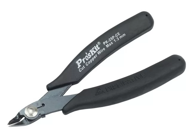 PROSKIT πλαγιοκόφτης 1PK-25P-CE με αγώγιμες λαβές, max Φ1.6mm, 130mm 3 PROSKIT πλαγιοκόφτης 1PK-25P-CE με αγώγιμες λαβές, max Φ1.6mm, 130mm