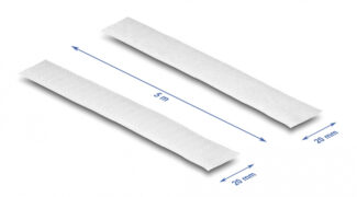 DELOCK ταινία τύπου Velcro 20919, heavy duty, 5mx20mm, λευκή 3