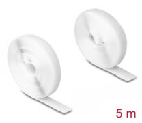 DELOCK ταινία τύπου Velcro 20919, heavy duty, 5mx20mm, λευκή 1
