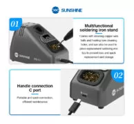 SUNSHINE σταθμός κόλλησης 210 Pro με κολλητήρι, 110W, 100~450 °C 18 SUNSHINE σταθμός κόλλησης 210 Pro με κολλητήρι, 110W, 100~450 °C 7