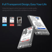 ORICO θήκη για 2.5" SATA HDD/SSD 2139C3, 5Gbps, διάφανη 14 ORICO θήκη για 2.5" SATA HDD/SSD 2139C3, 5Gbps, διάφανη 5