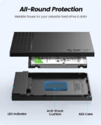 ORICO θήκη για 2.5" SATA HDD/SSD 2526U3-V1, 5Gbps, μαύρη 13 ORICO θήκη για 2.5" SATA HDD/SSD 2526U3-V1, 5Gbps, μαύρη 3