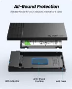 ORICO θήκη για 2.5" SATA HDD/SSD 2526U3-V1, 5Gbps, μαύρη 3