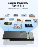 ORICO θήκη για 2.5" SATA HDD/SSD 2526U3-V1, 5Gbps, μαύρη 5