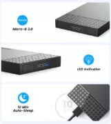 ORICO θήκη για 2.5" SATA HDD/SSD 2526U3-V1, 5Gbps, μαύρη 6