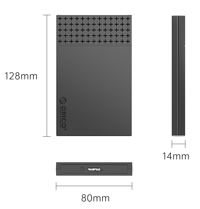 ORICO θήκη για 2.5" SATA HDD/SSD 2526U3-V1, 5Gbps, μαύρη 10 ORICO θήκη για 2.5" SATA HDD/SSD 2526U3-V1, 5Gbps, μαύρη - Image 8