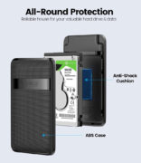 ORICO θήκη για 2.5" SATA HDD/SSD 2577C3-V1, 6Gbps, μαύρη 3