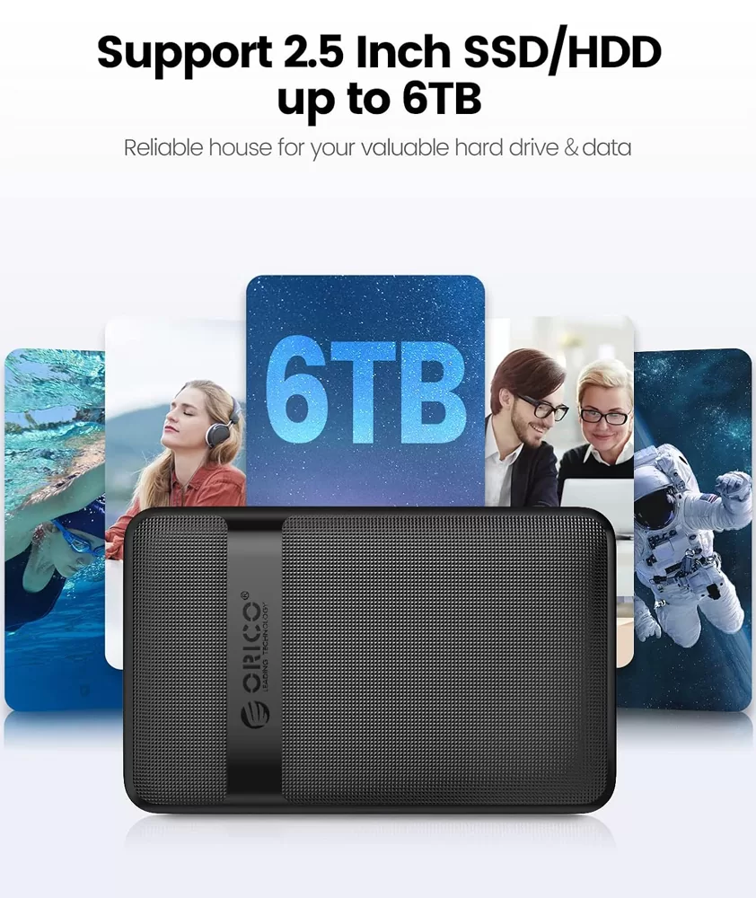 ORICO θήκη για 2.5" SATA HDD/SSD 2577C3-V1, 6Gbps, μαύρη 6 ORICO θήκη για 2.5" SATA HDD/SSD 2577C3-V1, 6Gbps, μαύρη - Image 4
