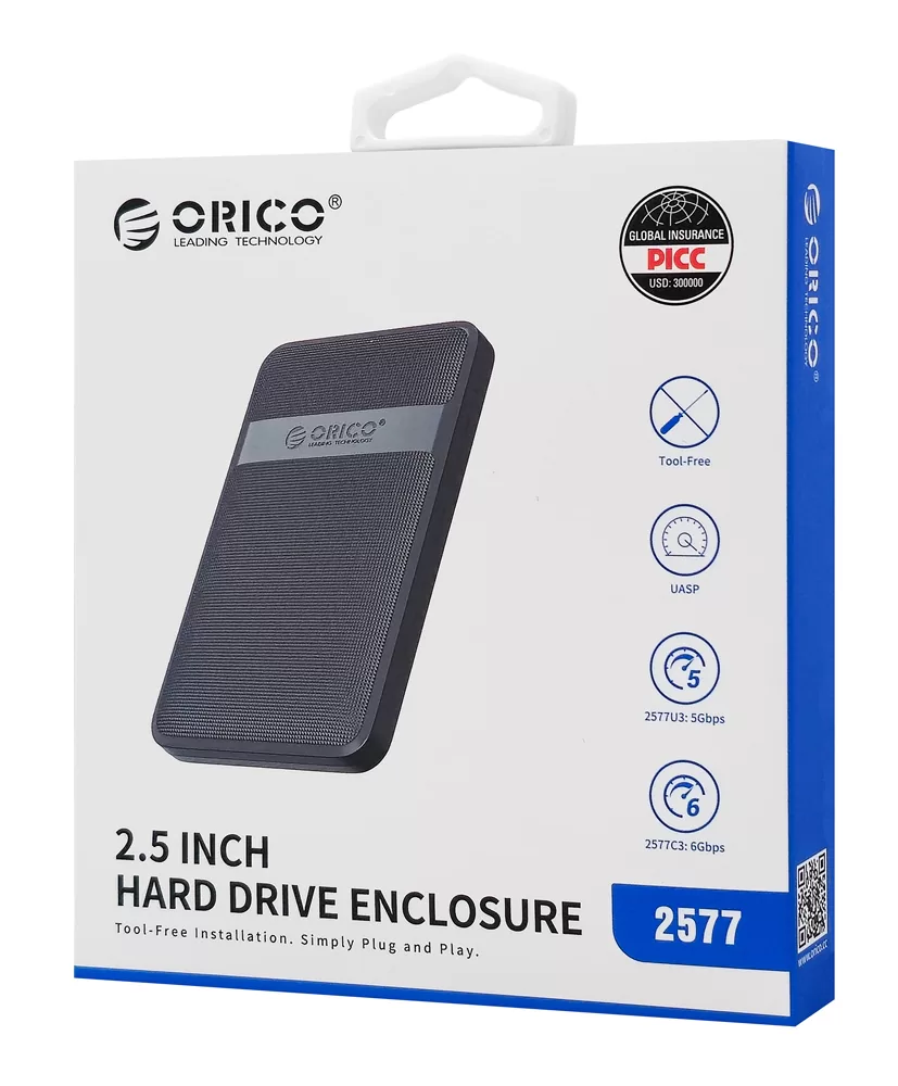 ORICO θήκη για 2.5" SATA HDD/SSD 2577C3-V1, 6Gbps, μαύρη 12 ORICO θήκη για 2.5" SATA HDD/SSD 2577C3-V1, 6Gbps, μαύρη - Image 10