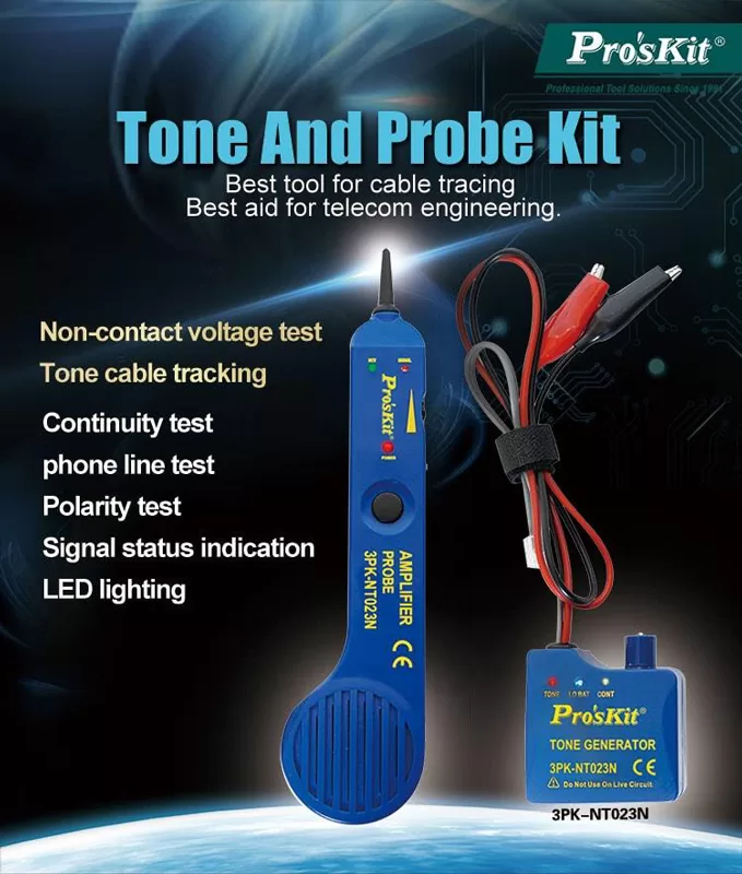 PROSKIT tester καλωδίων 3PK-NT023N, NCV 90~1000V 4 PROSKIT tester καλωδίων 3PK-NT023N, NCV 90~1000V - Image 2