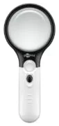 GOOBAY μεγεθυντικός φακός χειρός 41255 με φωτισμό LED, 1.75x & 12.25x 1