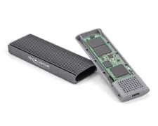 DELOCK θήκη για M.2 NVMe PCIe/SATA SSD 42019, tool free, 10Gbps, μαύρη 2
