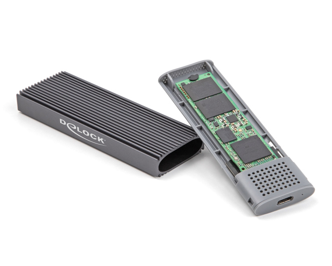 DELOCK θήκη για M.2 NVMe PCIe/SATA SSD 42019, tool free, 10Gbps, μαύρη 4 DELOCK θήκη για M.2 NVMe PCIe/SATA SSD 42019, tool free, 10Gbps, μαύρη - Image 2