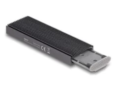 DELOCK θήκη για M.2 NVMe PCIe/SATA SSD 42019, tool free, 10Gbps, μαύρη 3