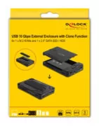 DELOCK θήκη M.2 NVMe & SATA SSD/HDD 42020, 10Gbps, λειτουργία κλώνου 10 DELOCK θήκη M.2 NVMe & SATA SSD/HDD 42020, 10Gbps, λειτουργία κλώνου 4