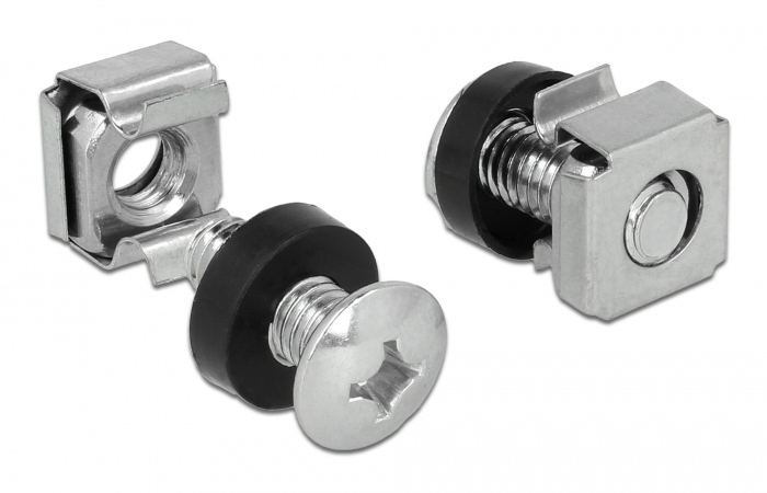 DELOCK σετ βίδες με παξιμάδια 42420 για rack, M6/16mm, 20τμχ 4 DELOCK σετ βίδες με παξιμάδια 42420 για rack, M6/16mm, 20τμχ - Image 2