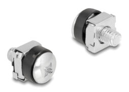 DELOCK σετ βίδες με παξιμάδια 42432 για rack, M6/16mm, ασημί, 100τμχ 2