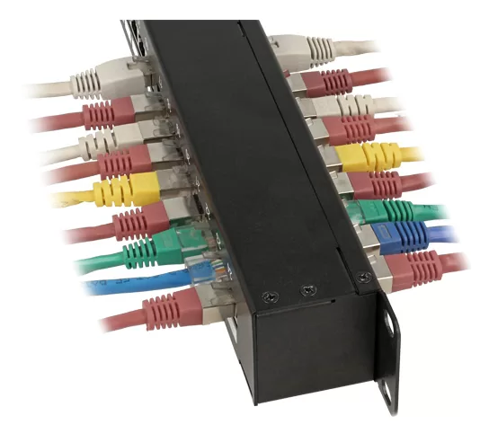 DELOCK patch panel 43295, 19"/1U, CAT 6, 24x coupler RJ45 ports, μαύρο 4 DELOCK patch panel 43295, 19"/1U, CAT 6, 24x coupler RJ45 ports, μαύρο - Image 2