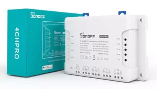 SONOFF Smart Διακόπτης 4CH PRO R3, 4 θέσεων, 40A, RF control, λευκός 3