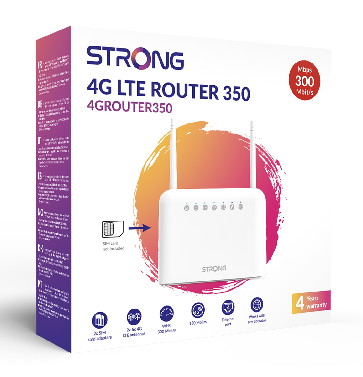 STRONG router 4GROUTER350, 4G LTE 150Mbps, WiFi 300Mbps, LAN 100Mbps 9 STRONG router 4GROUTER350, 4G LTE 150Mbps, WiFi 300Mbps, LAN 100Mbps - Image 7