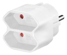 GOOBAY αντάπτορας ρεύματος 51000, 2x Euro, 230V 2.5A, λευκός 1