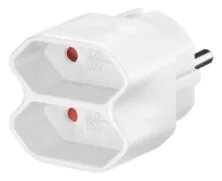GOOBAY αντάπτορας ρεύματος 51000, 2x Euro, 230V 2.5A, λευκός