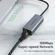 CABLETIME αντάπτορας δικτύου CT-AML100, USB, 100Mbps Ethernet, γκρι 5 CABLETIME αντάπτορας δικτύου CT-AML100, USB, 100Mbps Ethernet, γκρι 2