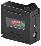 GOOBAY battery tester 54020, για AAA/AA/C/D/9V/N, μαύρο
