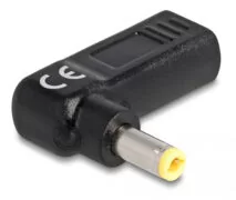DELOCK αντάπτορας τροφοδοσίας 60011, USB-C σε 5.5x2.5mm, 90°, μαύρος 2