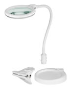 GOOBAY μεγεθυντικός φακός 60359 με κλιπ & βάση, LED, 3 διόπτρες, λευκός 1