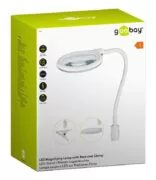 GOOBAY μεγεθυντικός φακός 60359 με κλιπ & βάση, LED, 3 διόπτρες, λευκός 6
