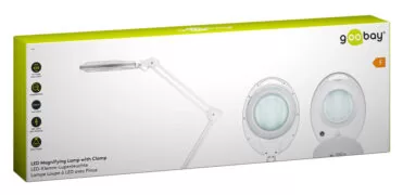 GOOBAY μεγεθυντικός φακός 60361 με σφιγκτήρα, LED, 3 διόπτρες, λευκός 3