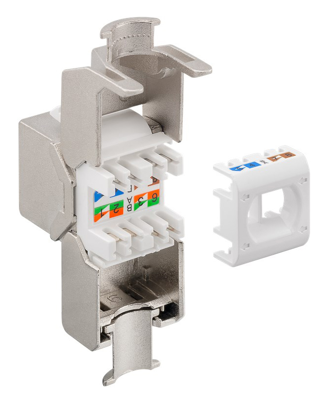 GOOBAY keystone module RJ45 CΑΤ 8.1 61129, STP, 2000 MHz, GHMT, ασημί 4 GOOBAY keystone module RJ45 CΑΤ 8.1 61129, STP, 2000 MHz, GHMT, ασημί - Image 2