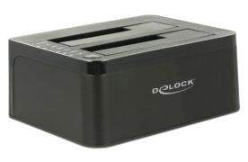 DELOCK docking station για 2.5" ή 3.5" SATA HDD/SSD 62661, 2 θέσεων, 6Gbps, clone function, μαύρο 1 DELOCK docking station για 2.5" ή 3.5" SATA HDD/SSD 62661, 2 θέσεων, 6Gbps, clone function, μαύρο
