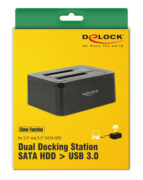 DELOCK docking station για 2.5" ή 3.5" SATA HDD/SSD 62661, 2 θέσεων, 6Gbps, clone function, μαύρο 13 DELOCK docking station για 2.5" ή 3.5" SATA HDD/SSD 62661, 2 θέσεων, 6Gbps, clone function, μαύρο 6