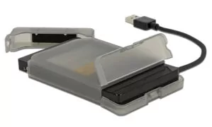 DELOCK αντάπτορας USB σε SATA 62742 με θήκη για 2.5" HDD/SSD, 6Gbps 4