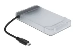 DELOCK αντάπτορας USB-C σε SATA 64084 με θήκη για 2.5" HDD/SSD, 6Gbps 3