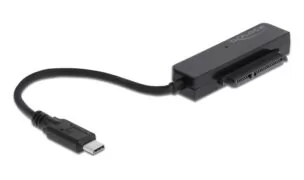 DELOCK αντάπτορας USB-C σε SATA 64084 με θήκη για 2.5" HDD/SSD, 6Gbps 4
