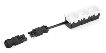 DELOCK σύνδεσμος εγκατάστασης 3-pole 64147, GST 18/3 set, μαύρος 2