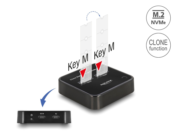 DELOCK docking station για M.2 NVMe SSD 64177, 2 θέσεων, 10Gbps, clone function, μαύρο 4 DELOCK docking station για M.2 NVMe SSD 64177, 2 θέσεων, 10Gbps, clone function, μαύρο - Image 2